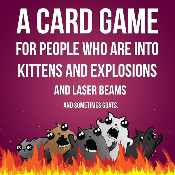 Räjähtävien kissanpentujen juhlapaketti, korttipelejä aikuisille teini-ikäisille ja lapsille, hauskoja perhepelejä