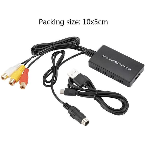 S-Video HDMI-kompatibel lyd-videokonverteradapter til PS2/ til PS3 STB