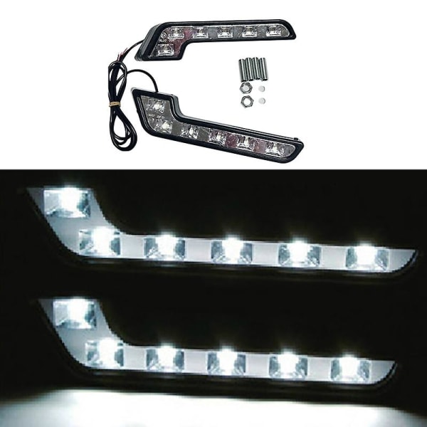 2x 12v Super Bright Drl Led Daytime Running Lights For Auto Waterproof Led Driving Lights Fog