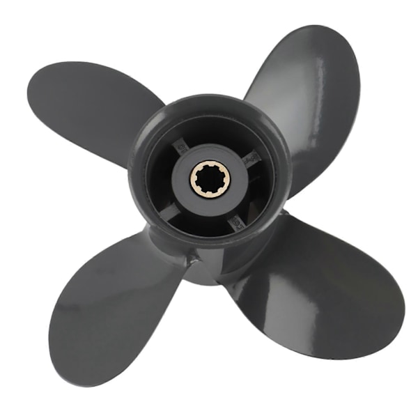 Propeller 4 Blad 9 1/4X10 för Honda och Yamaha Utombordare BF8D/BF9.9D BF9.9/BF15A BF15D/BF20 8 Spline