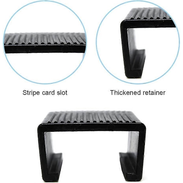 8 st Rottingmöbelklämmor Soffklämmor Soffjusteringsfästen Klämmor för Trädgård Utomhus Soffa Uteplatsmöbler (Inre Längd: 4,3CM)