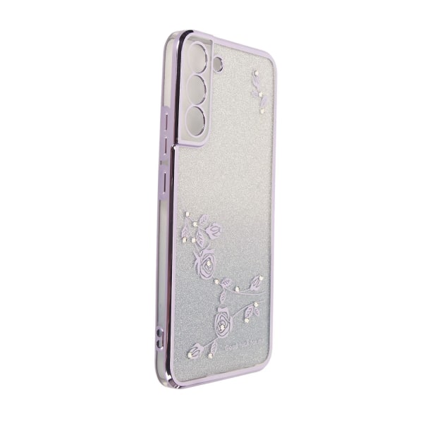 Skyddande phone case Tpu blommönster phone case med ringhållare för arbetsstudie