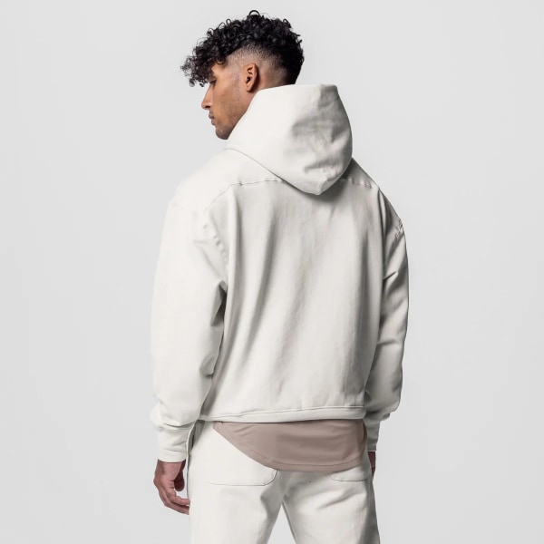 Enfärgade oversized hoodies för män och kvinnor XL