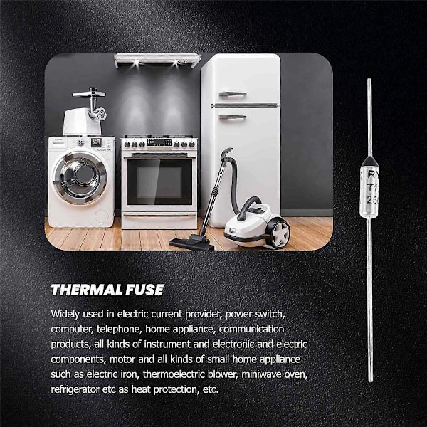 10 stk. Strømafbryder TF 240 Celsius 250V 10A Temperatur Termosikringer