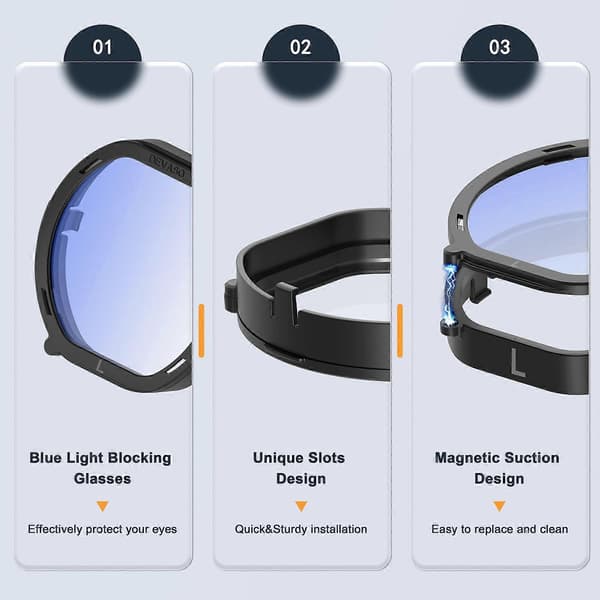 För PlayStation VR 2 DEVASO 4 I 1 Glasögon Anti-repa Ringlins