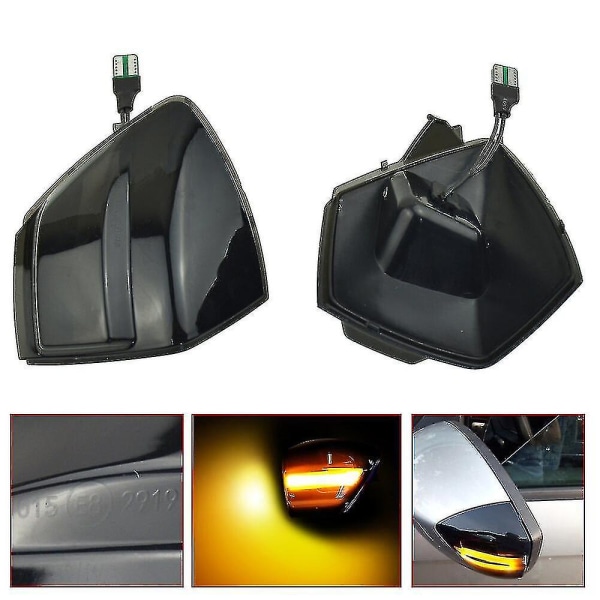 LED Dynamisk Blinklys til Ford S-Max 2007-2014, C-Max 2011-, Kuga C394 2008-2012 - Sidespejl Blinklys