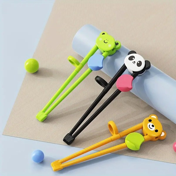 1 stk. træningspinde, læringspinde, træningspinde til begyndere, tegnepinde, søde træningspinde, 1 stk. sort-hvid panda