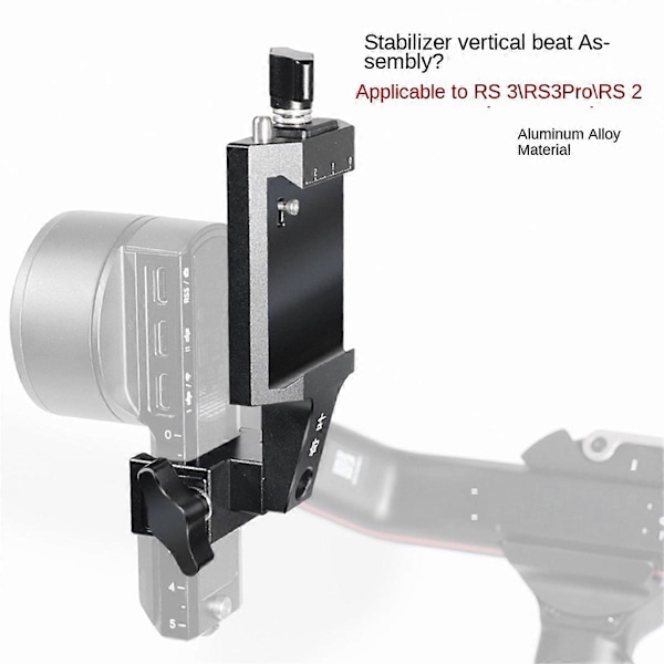 Kamerafäste Vertikal Videokamerafäste DSLR Fotograferingsfäste för DJI Ronin RS2 RS3 RS3 Mini RS3 Pr