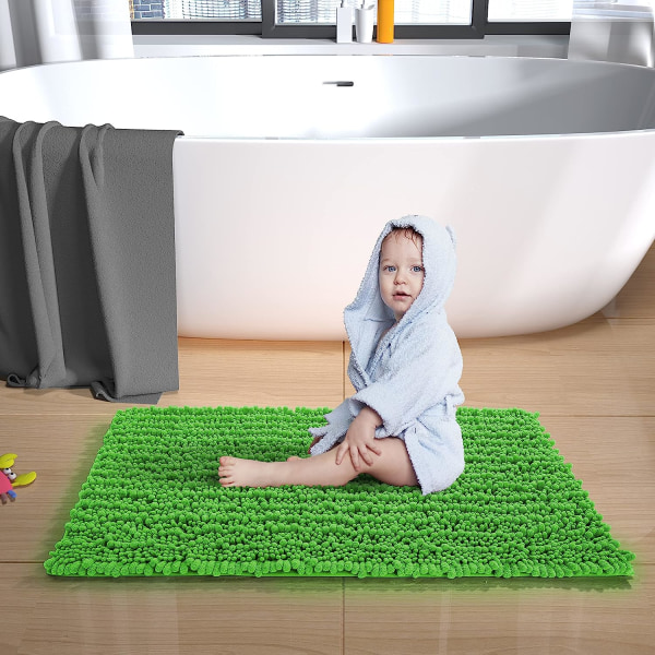 Kylpyhuoneen matto, mitat 18 x 28 tuumaa vihreä