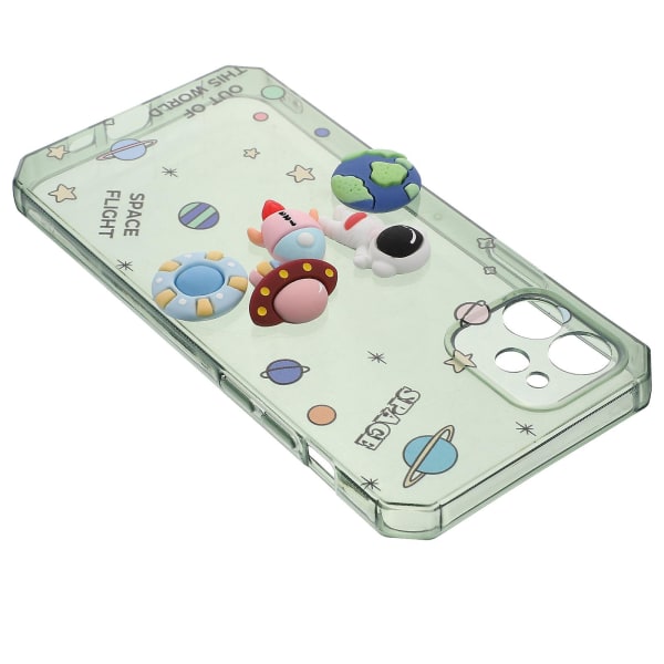 Decoraciones Para Uas Läpinäkyvä phone case Sarjakuva matkapuhelimen kuoret Cover Tyttö Phone case Green Planet -puhelinkuori