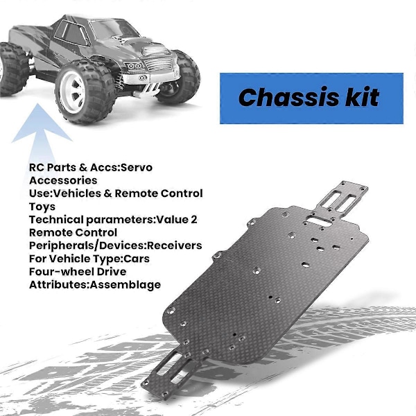Uppgradera Kolfiberchassidelar för WLtoys A959 A979 A959B A979B 1/18 RC Bil Ersättning