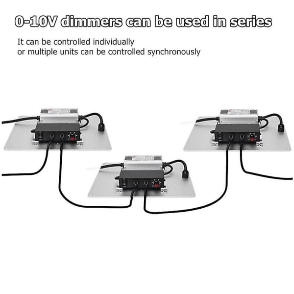 DC 0-10V Dimmer Switch Seriesable Sync Controller Rotary ON/Off för 0/1-10V dimbara LED-drivrutiner El