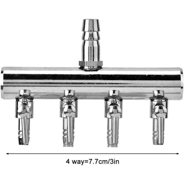 Akvarieluftspridare - Rostfritt stål - För 4/8 mm luftpumpar