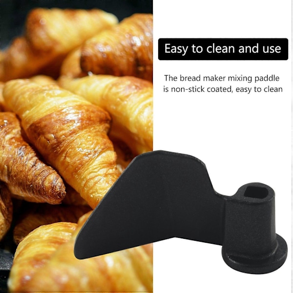 2-pack Brödmaskinspaddel i kolstål med non-stick-beläggning, Ersättningsdelar Paddel för Brödmaskin M