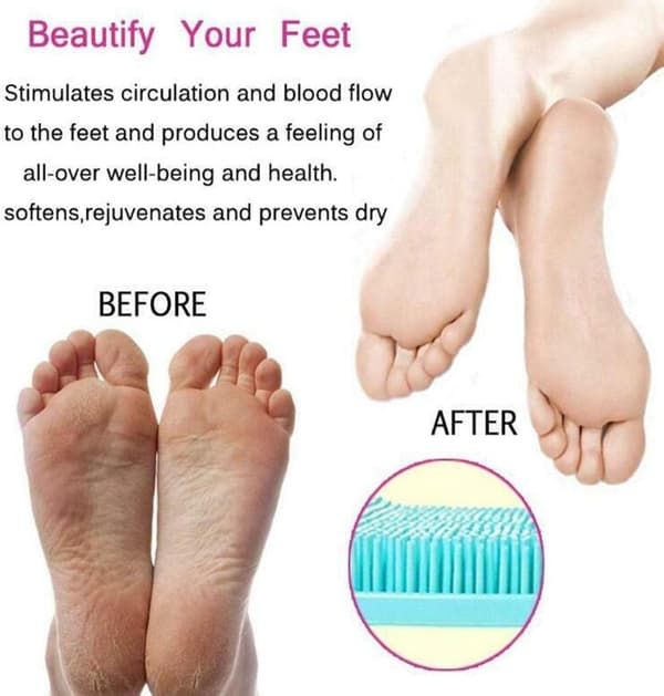 Duschfotmassageskrubber - Duschfotskrubberplatta,