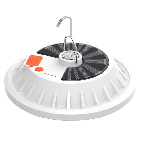 Solcelledrevet LED-campinglys lanternetelt til camping