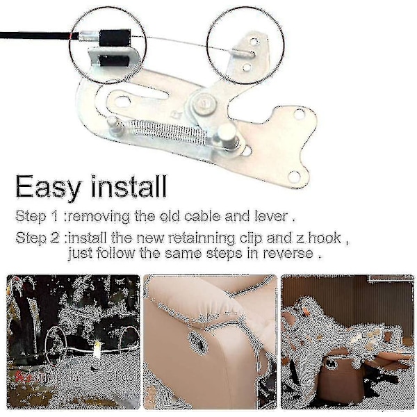 Universal Træk-Tilbage-Stol Håndtag Med Kabel, Tilbage-Stol Udskiftningsdele, Frigivelseshåndtag Til Sofa LH-1-CE