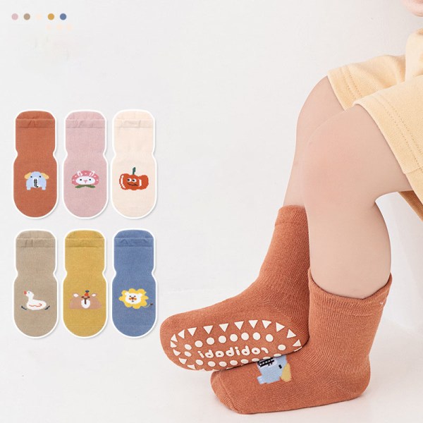 Lasten baby sukat liukumattomat sukat taaperoille liukumattomat puuvillasukat lahja ryömittävät sukat 1-3v.