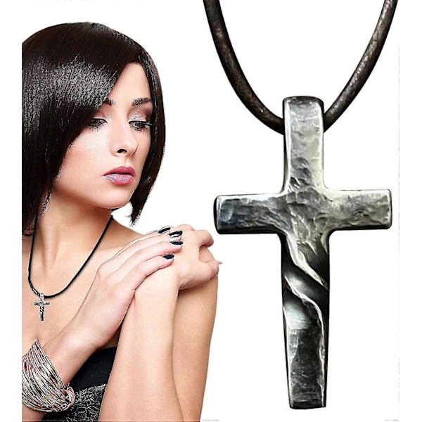 Ristiriipus miehille - Miesten ristikaulakorut | Yksinkertainen ristiriipus, metalliseoksesta valmistettu ristiriipus kaulakoru