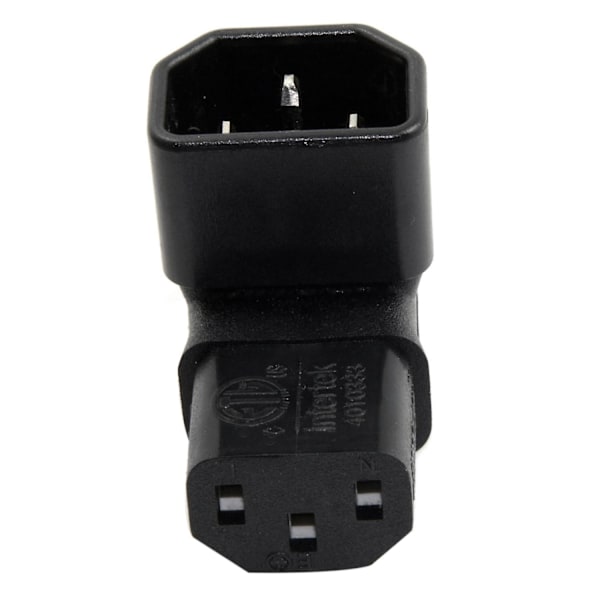 IEC Han C14 till Uppåt Vinklad IEC Hona C13 Strömadapter