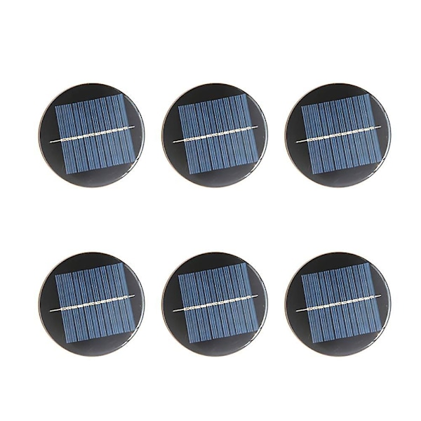 6 Pack 6v 80mm Mini Solar Panel Cells - Battery Charger