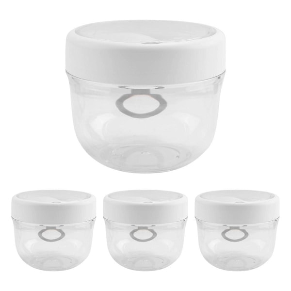 4 stk. Overnight Oats Beholder med Låg og Skeer, 20Oz Overnight Oats Glas Lufttæt Yoghurtbeholder