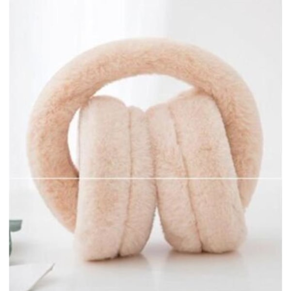 Warm Winter Adjustable Washable Foldable Plush Earmuffs Women's Children's Earmuffs Boys-Beige