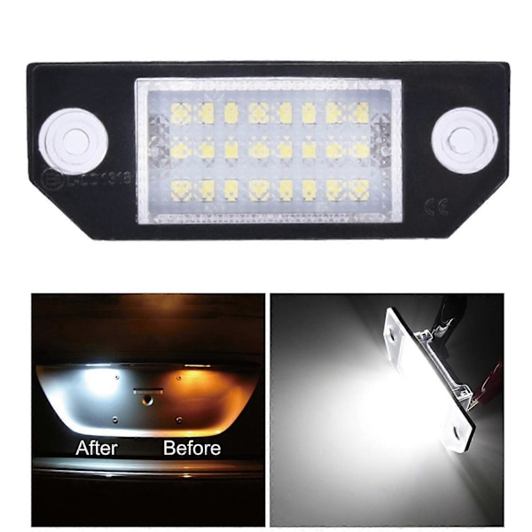 Auto 12V LED Skiltlys Lamper For Ford Focus CMax MK2 2003-2008