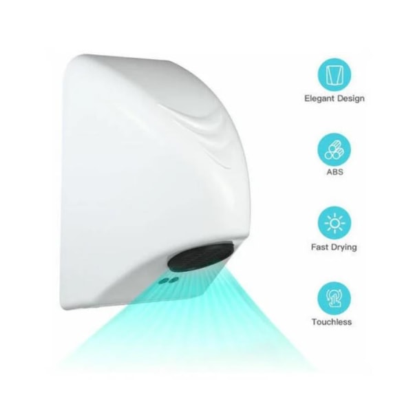 Infrarød sensor automatisk håndtørker Mini Smart Home håndtørker Kompakt sensor håndtørker-1 stk