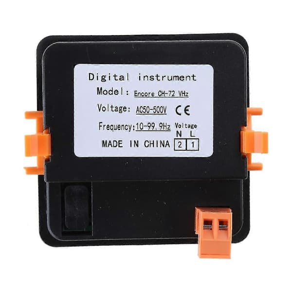 Høyytelses Digital Voltmeter Frekvens Panel Meter AC50-500V LED-Display
