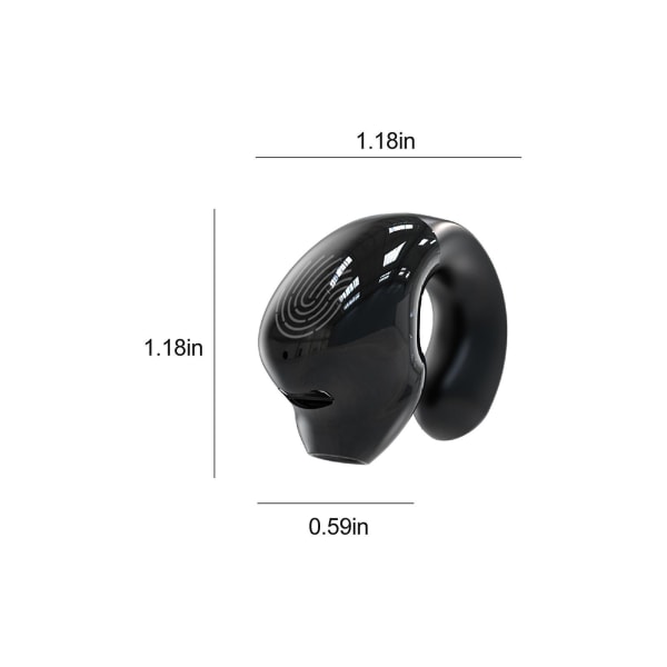 Erbjudanden på Bluetooth hörlurar Nya 5:e generationens trådlösa Bluetooth hörlurar med fullt ljud 5.3mini Clip On-sporthörlurar, långdistanshörlurar