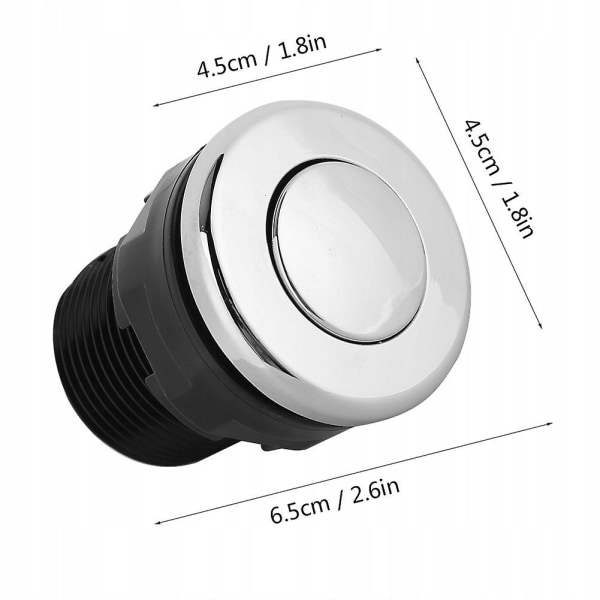 Pneumatisk bryter på av trykkluftbryter knapp 34mm for badekar spa avfallshåndtering Whirlpool bryter