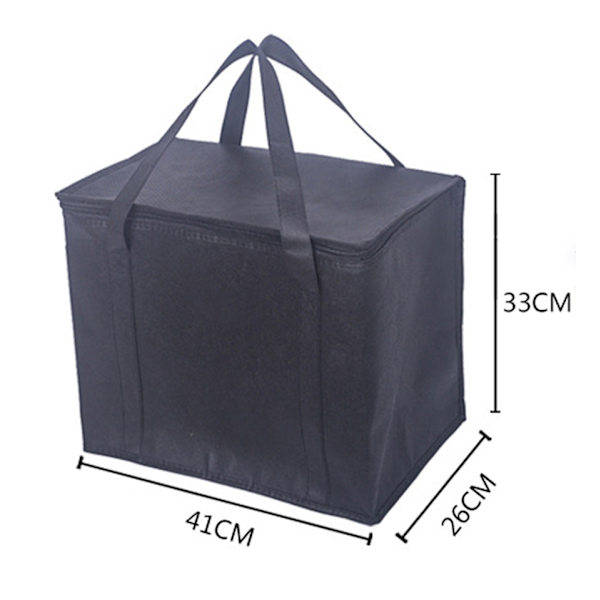 Non-woven termisk isolasjonspose lunsjboks aluminiumsfolie ferskholdende ispose lunsjpose piknikpose
