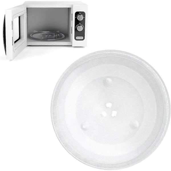 Esx Mikrobølgeovn Glasdrejeskive, 27cm Y-form - Universal Mikrobølgeovn Glasdrejeskive, Varmebestandig