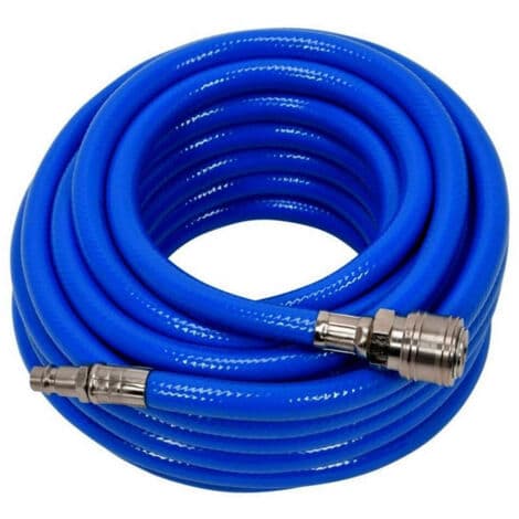 Trykkluftslange for kompressor 15 meter 1/4\" hurtigkobling