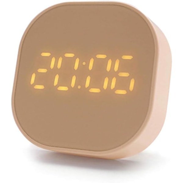 Digital väckarklocka Digital LED-väckarklocka för barn, flickor med nedräkningstimerfunktion (Flesh Pink)