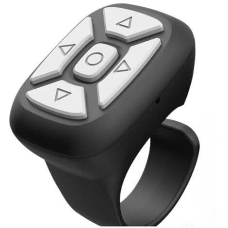 Bluetooth fjärrkontrollring 15m multifunktionellt stöd för videofoton E-bok S28