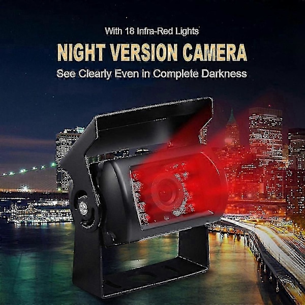 Aviation Head Bil Bagfra Monitor Opgradering 700tvl Ccd 18 Ir Leds Bakkamera 12/24v Til Lastbil-yvanP2025041100350