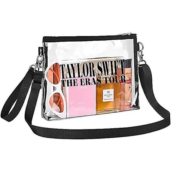 Taylor läpinäkyvä laukku stadionille hyväksytty Swift Eras-kiertueelle (stylea)