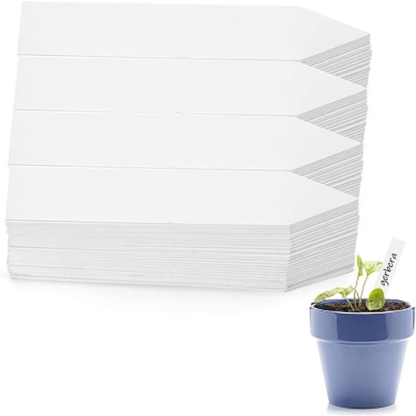 Förpackning med 1000 plastväxtetiketter, 10,2 cm.