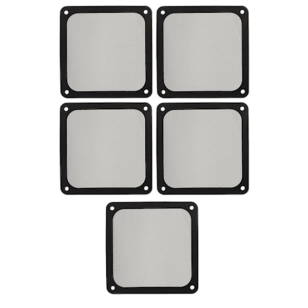 120 mm:n tuulettimen pölyn suodatin, pehmeä magneettinen nylonkehys PC-kotelolle, virtalähteelle ja tuuletusaukkoihin, 5 kpl, musta