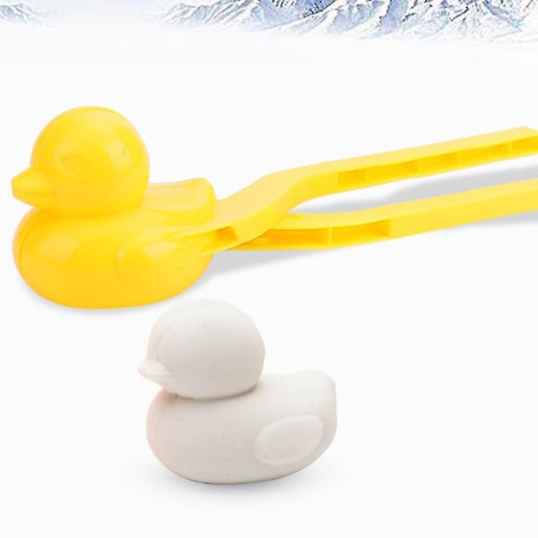 2 stk Duck Shaped Snowball Maker Clip Childrens Outdoor Winter Mold Tool
