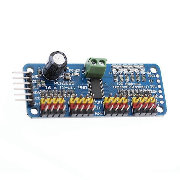 PCA9685 16-kanals PWM/servo-drivare IIC-gränssnitt för Arduino Shield-modul