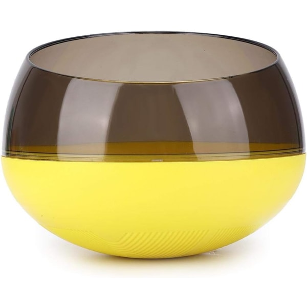 Slow Food Bowl - Easy Clean Pet Feeding Bowl with Cute Look and Slow Food Design (Yellow)