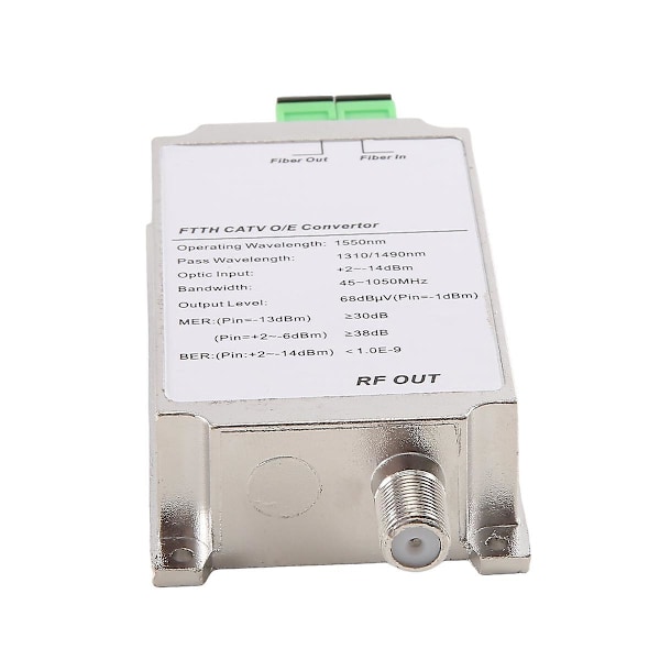 Mini CATV FTTH-mottaker Fiberoptisk WDM-node RF-konverter Triplexer Minimode Innendørs AGC 1310nm/15