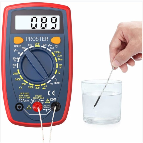 1999 Digitalt multimeter Håndholdt multifunksjonstester med testledninger