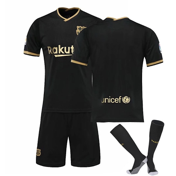 20-21 Barcelona trøje nr. 10 fodbolduniform nyt sæt voksen børn kortærmet holduniform K 16size