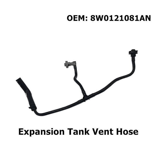 Ny expansionskärlsventilationsslang för A4 A5 S4 S5 8W0121081AN Motorkylvätska Radiator Överströmningsrör 8W0