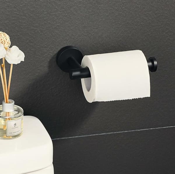 Vægmonteret Toiletpapirholder 304 Rustfrit Stål, Sort
