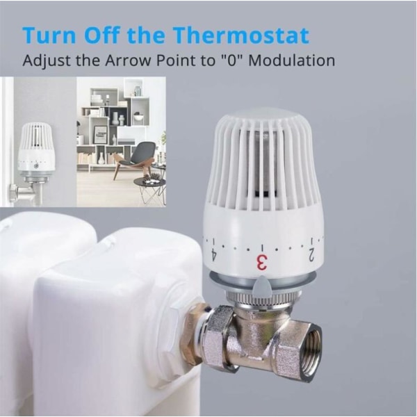4-pack termostathuvud utbyte termostatisk ventilhuvud termostatisk kylarventil